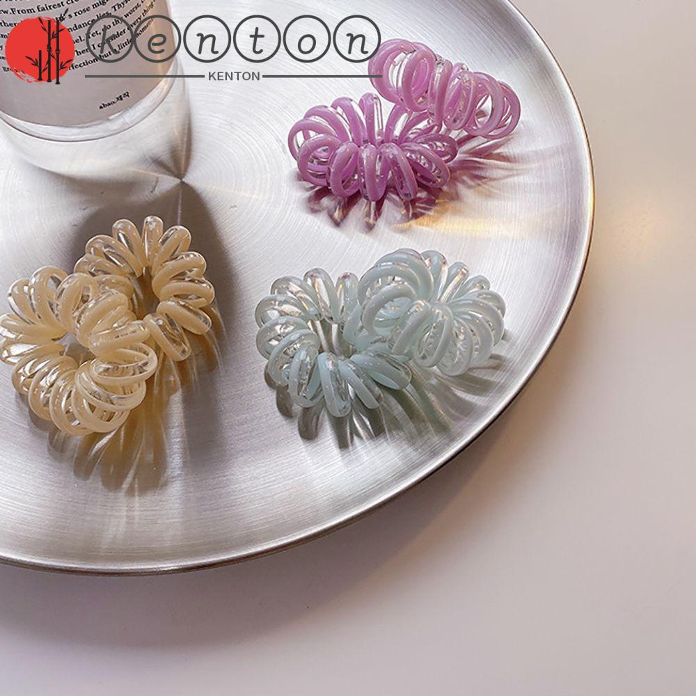 Dây Cột Tóc Lò Xo Co Giãn Nhiều Màu Dễ Thương Phong Cách Hàn Quốc Cho Nữ