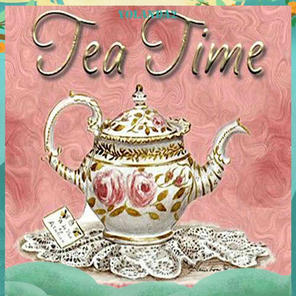 Tranh Đính Đá Kim Cương Toàn Bộ 5D DIY Hình Vẽ Tách Cà Phê