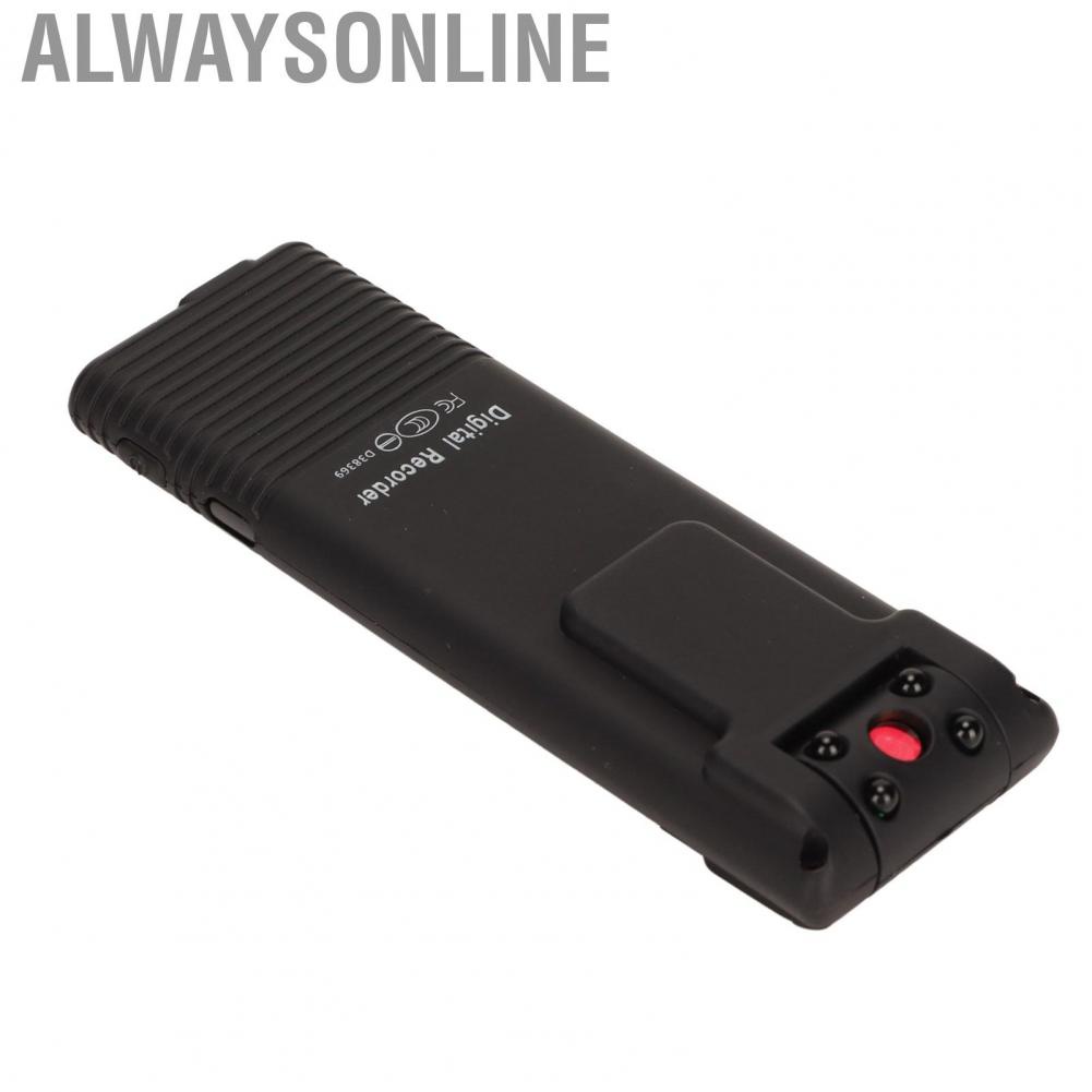 Alwaysonline Body Worn Cameras  Rechargeable Multifunctional Clip Wearable Camera Night Vision for Meetings Pet Recording