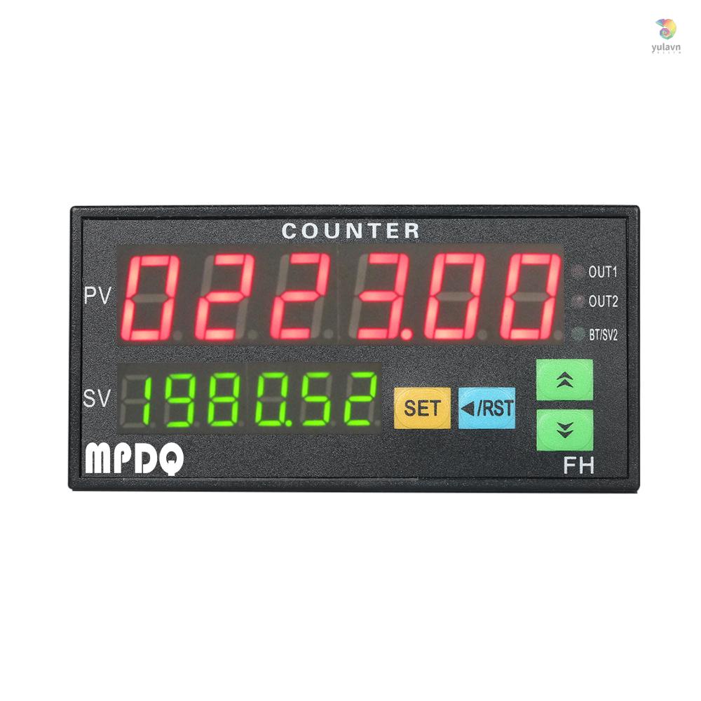 Đồng Hồ Đo Điện Tử Đa Năng 90~265V AC / DC Với 2 Rơ Le Và Xung PNP NPN