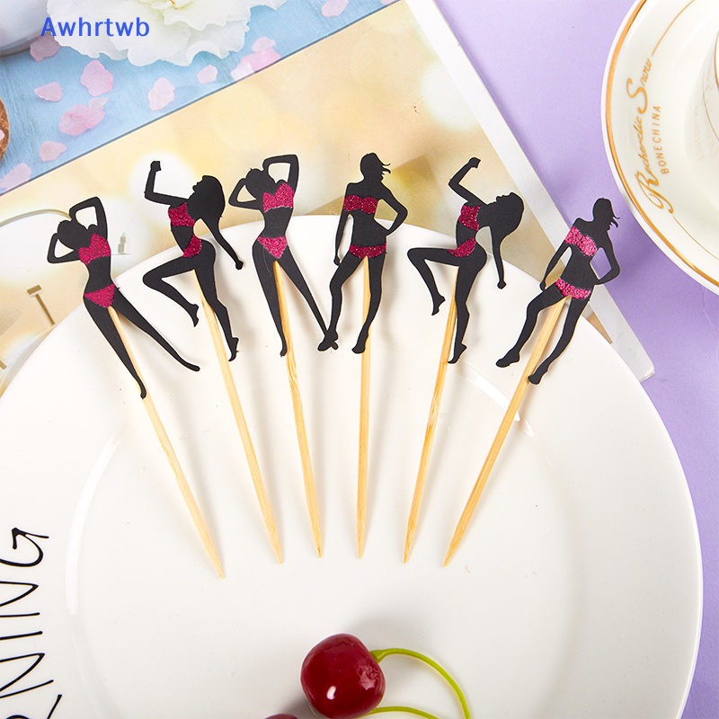 Set 6 Que Cắm Trang Trí Bánh Kem Xinh Xắn Mới