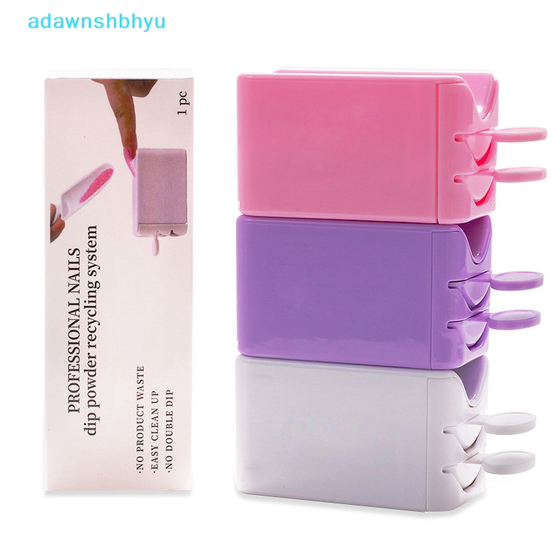 Hộp Đựng Phụ Kiện Trang Trí Móng Tay Hai Tầng Đính Kim Sa Lấp Lánh