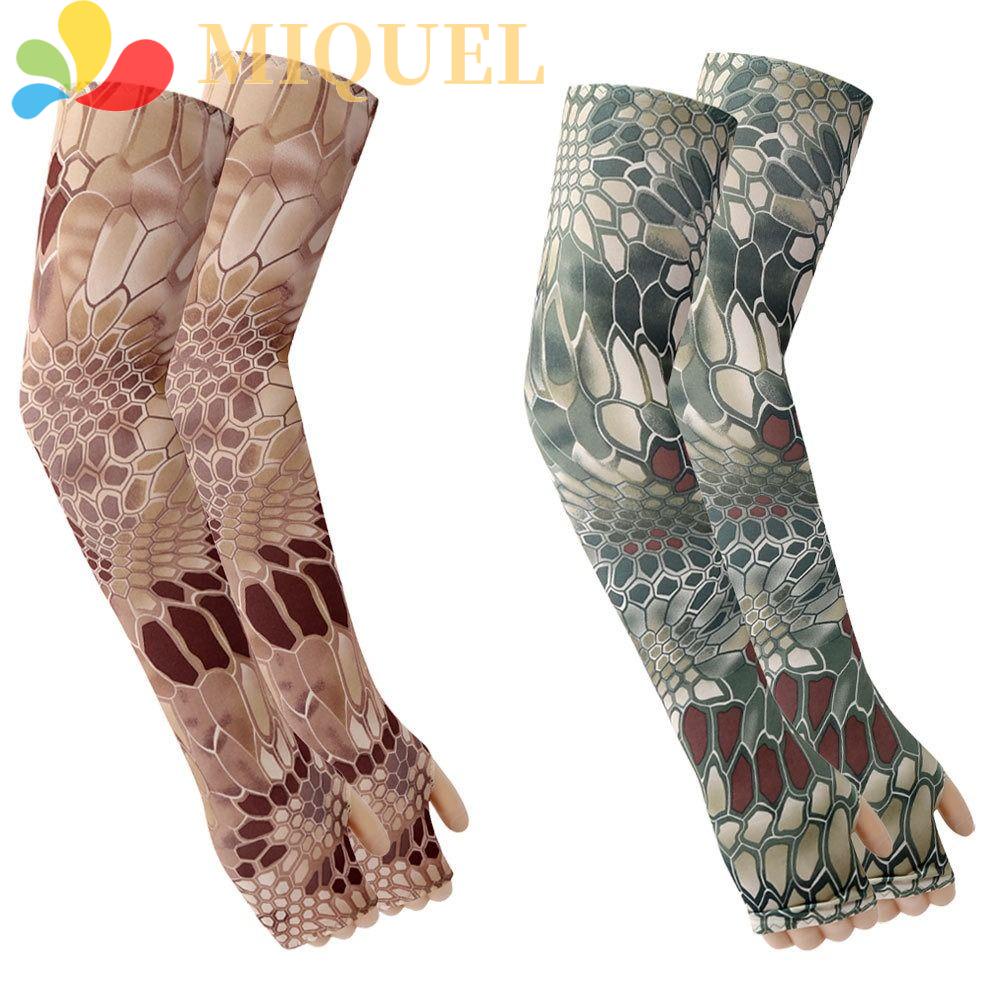 Găng Cánh Tay Chống Tia UV Co Giãn Họa Tiết Rằn Ri Bảo Vệ Khi Lái Xe / Chơi Bóng Rổ / Chạy