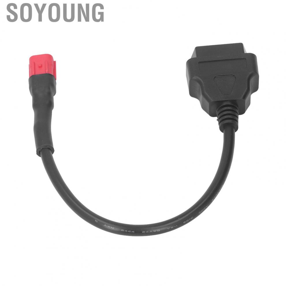 Soyoung OBD2 Diagnostic Cable  Long Lasting 6 Pin To 16 Pin Plug and Play Heat Resistant Diagnostics  Cable Rubber  for Vehicles