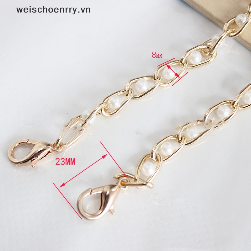 Dây Đeo Túi Xách Dạng Chuỗi Hạt Ngọc Trai Kích Thước 40-120cm Thay Thế Tiện Dụng