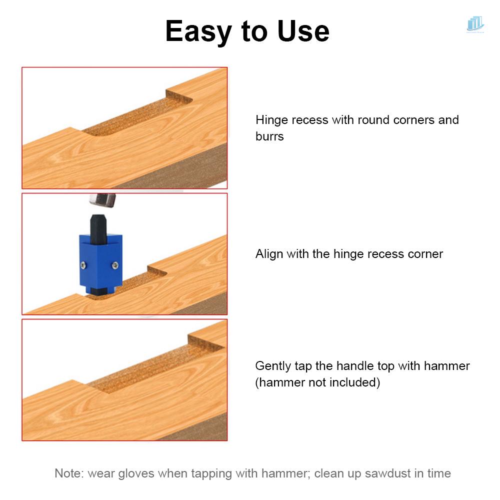 Bản Lề Hình Vuông Đục Góc Phải Cho Khung Cửa / Ngăn Kéo / Làm Mộc DIY (s2mwvn)