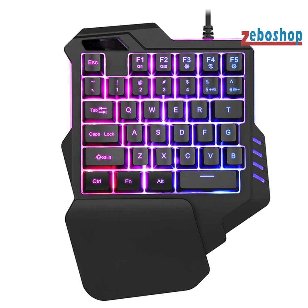 Combo Bàn Phím + Chuột + Đèn RGB Mini Hiệu Suất Cao Hỗ Trợ Quay Phim Cho Máy Tính