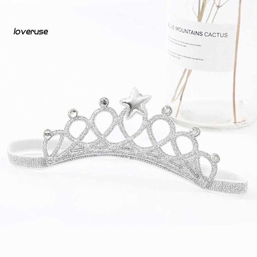 Băng Đô Hình Vương Miện Công Chúa Thời Trang Cho Bé Gái