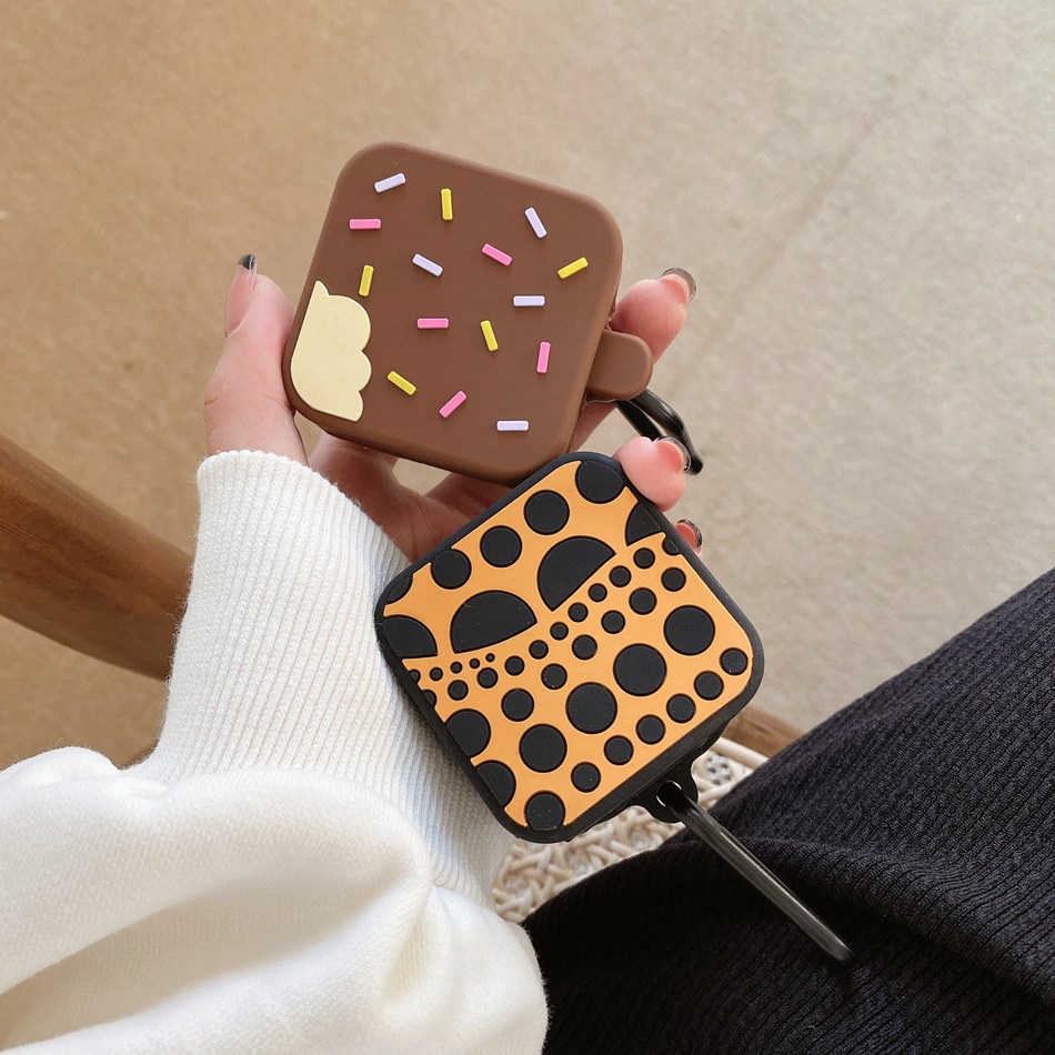 Vỏ Bảo Vệ Hộp Sạc Tai Nghe Bluetooth Samsung Galaxy buds 2 2pro / buds live / buds pro Bằng Silicon Hình Cây Kem