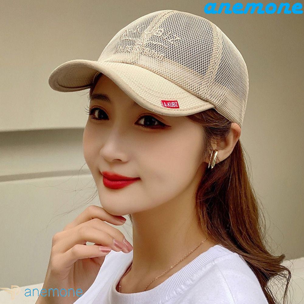 Mũ Lưỡi Trai Chống Nắng Phối Lưới Thoáng Khí Thêu Chữ Thời Trang Cho Nam