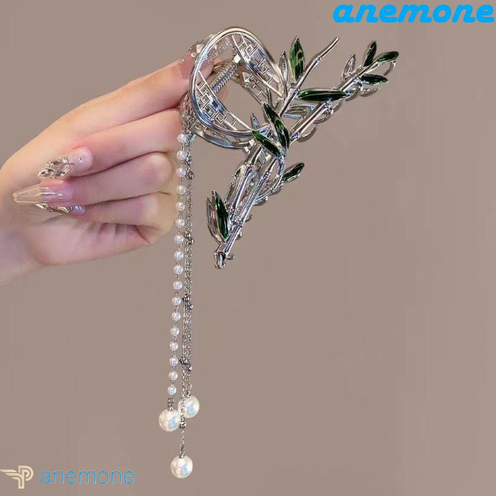 Kẹp Tóc Đuôi Ngựa Cỡ Lớn Phối Tua Rua Phong Cách Vintage Sang Trọng Cho Nữ