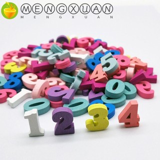 Set 100 miếng gỗ hình số/ chữ cái dùng để trang trí