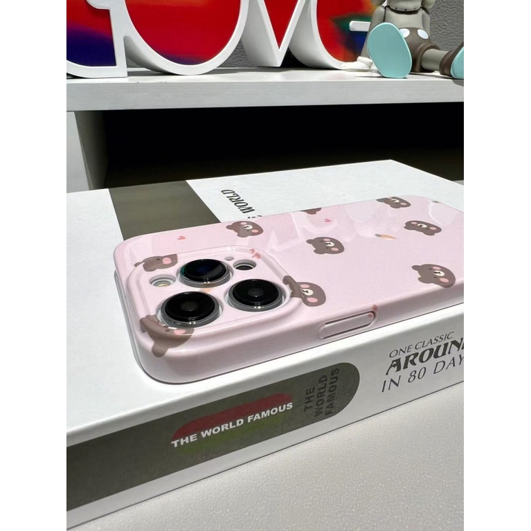 Ốp Điện Thoại Cứng Chống Sốc In Hình Gấu Hoạt Hình Dễ Thương Cho Iphone 8p 1214pro 1311 7 EDBZ