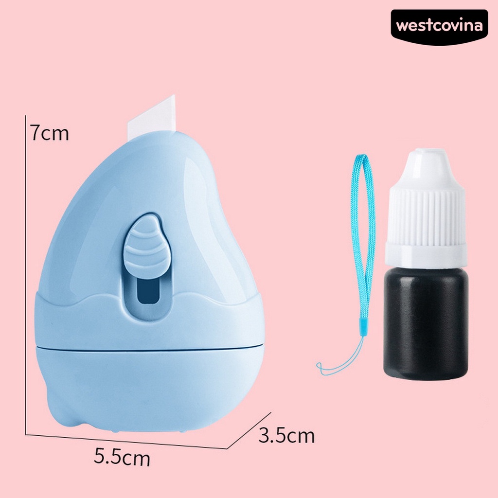 [COD]♪1 Bộ Con Dấu Lăn Nhanh Khô Chống Thấm Nước Giúp Bảo Vệ Sự Riêng Tư Tiện Dụng