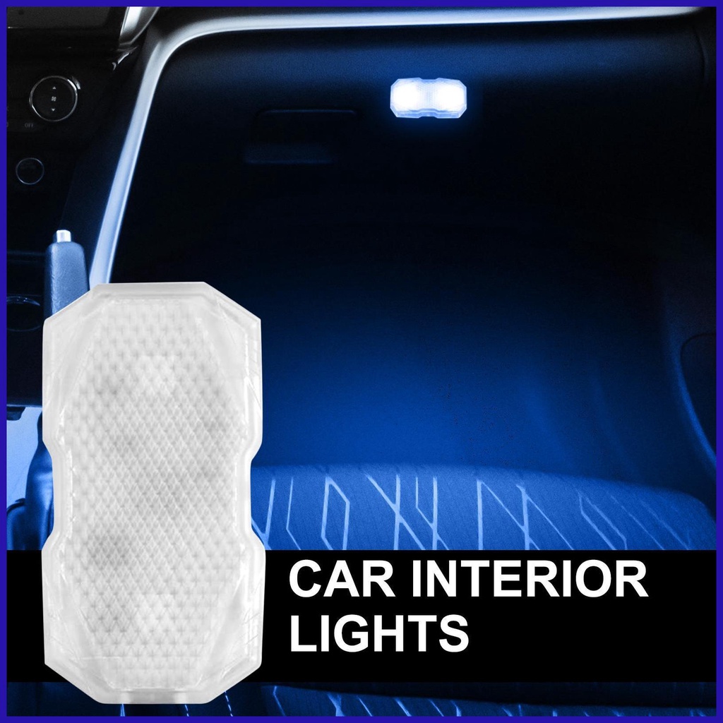 Đèn Led RGB 7 Màu Không Dây Mini Cảm Ứng Ánh Sáng Cho Nội Thất Xe Hơi