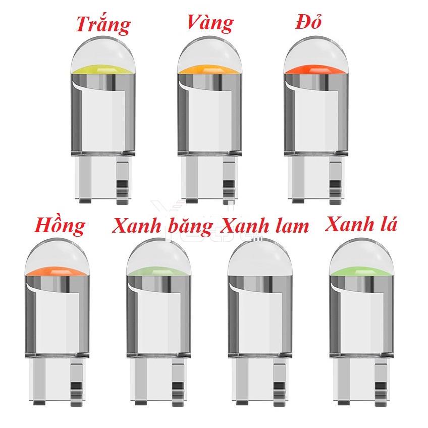 1 Bóng đèn 12V Led T10 COB W5W trong suốt, thay thế Đèn xinnhan, Demi  Ô tô