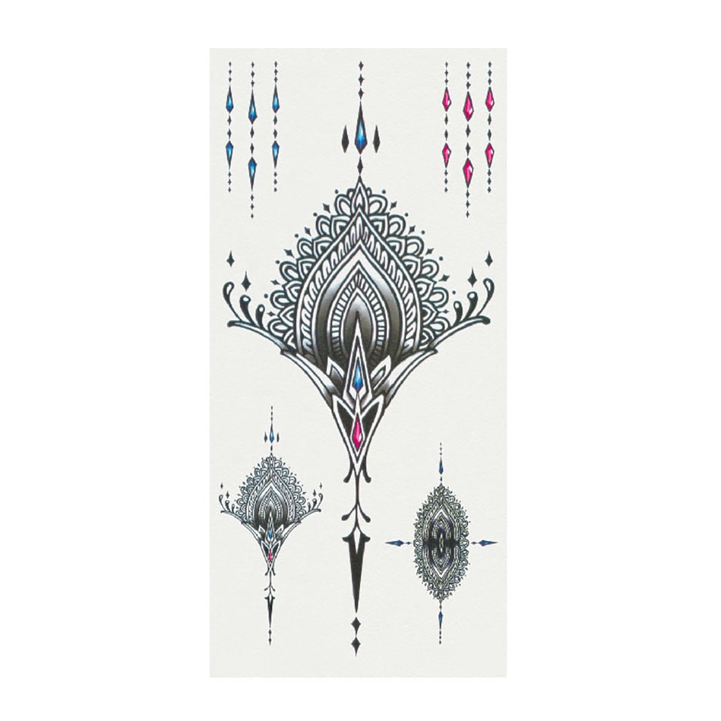 [beautymart] Hình Xăm Dán Tạm Thời Hình Lông Vũ Chim Và Cây Thời Trang Có Thể Tháo