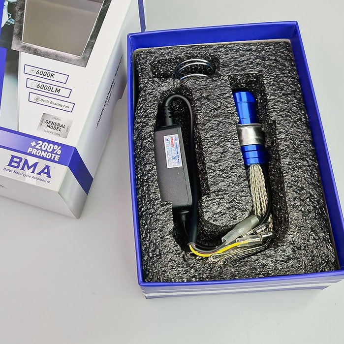 Đèn LED Pha Z4 chân M5 hãng BMA - Cos Vàng Pha Trắng Lắp Dream , Wave Nhỏ , Fu1... Bảo Hành 1 Năm