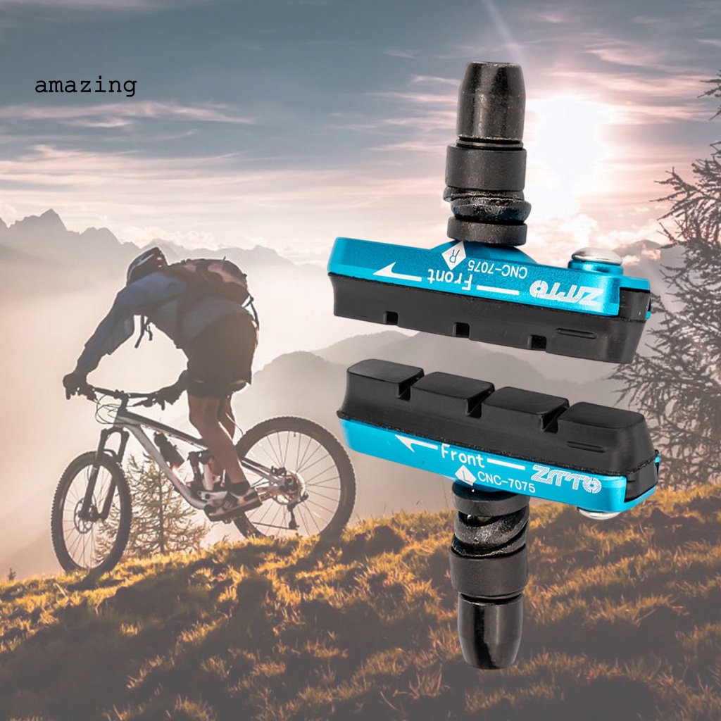 1 Cặp Má Phanh Cao Su Chống Mòn Có Thể Tái Sử Dụng Cho Xe Đạp