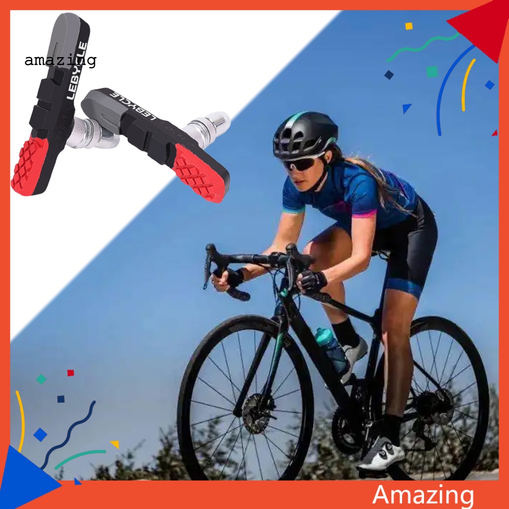 1 Cặp Má Phanh Xe Đạp Hình Chữ V Chống Mòn Dễ Lắp Đặt