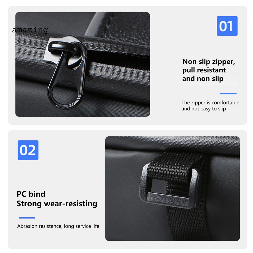 Túi Đựng Đồ Hình Tam Giác Màu Đen Gắn Khung Xe Đạp Tiện Dụng