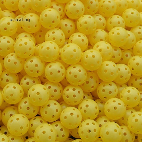 Set 6 Quả Bóng Golf Cao Su Đàn Hồi Có Lỗ Dành Cho Người Mới Tập Chơi Trong Nhà