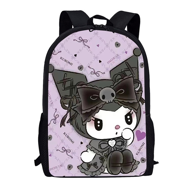 Balo Cỡ Lớn Chống Thấm Nước Thoáng Khí In Họa Tiết Sanrio Kuromi Thời Trang Cho Nam Và Nữ 1