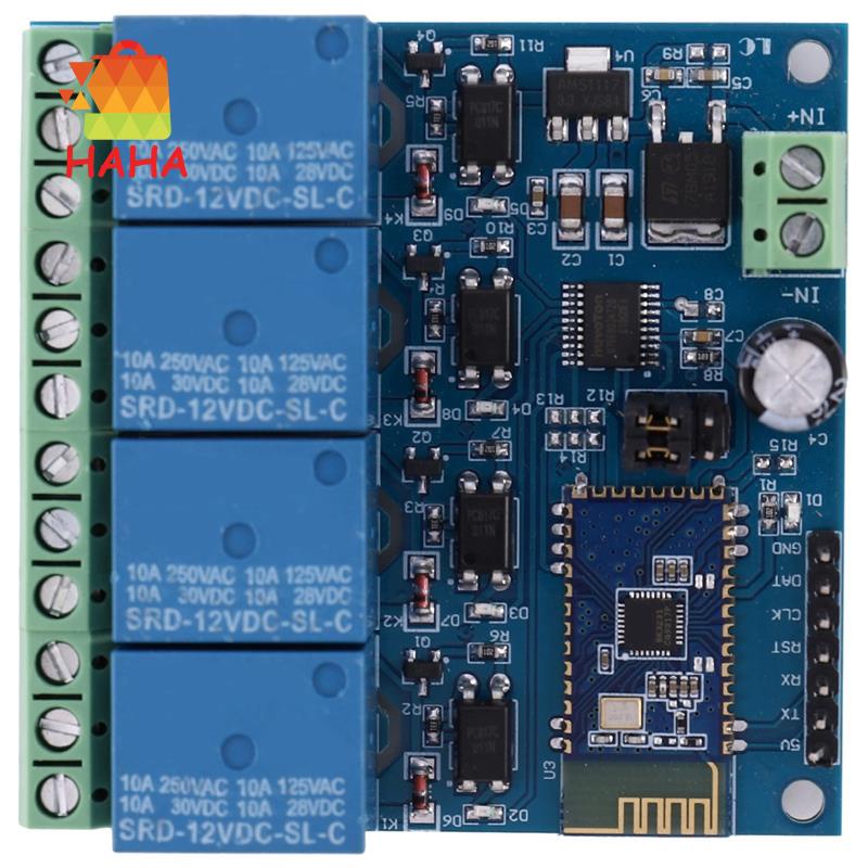 Mô Đun Rơ Le Bluetooth Điều Khiển Từ Xa 12V 4CH Cho Động Cơ Điện Tử