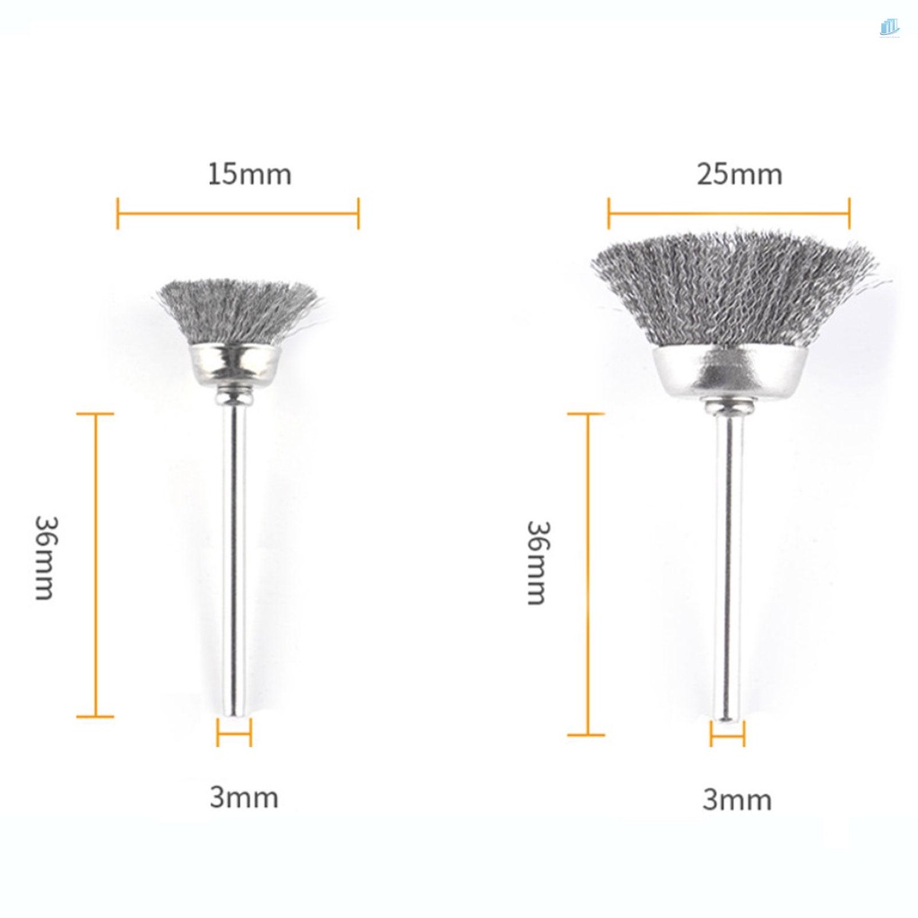 Bộ 30 Bàn Chải Dây 3mm Loại Bỏ Gỉ Sét Đánh Bóng Bề Mặt Thông Minhwatchinone