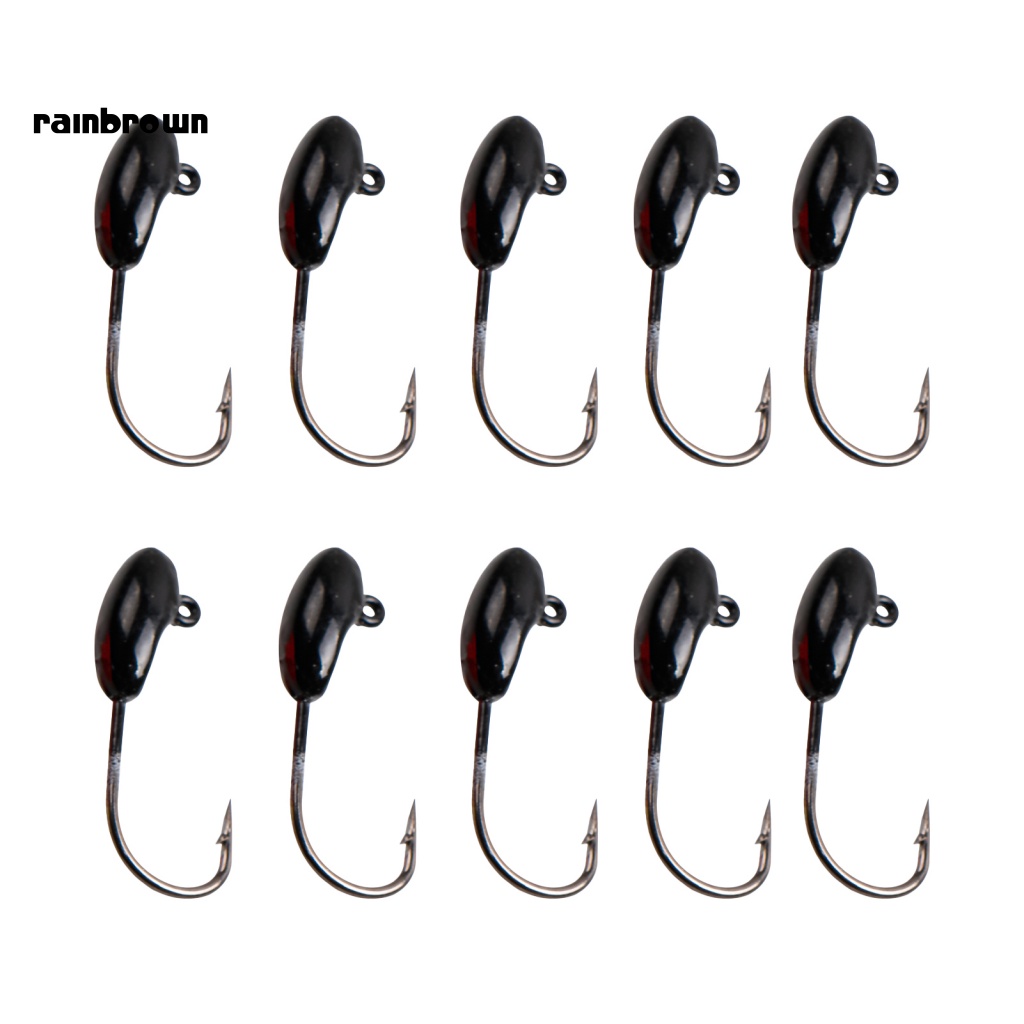 Bộ 10 Móc Câu Cá Bằng Thép Carbon 1.5g 2.4cm