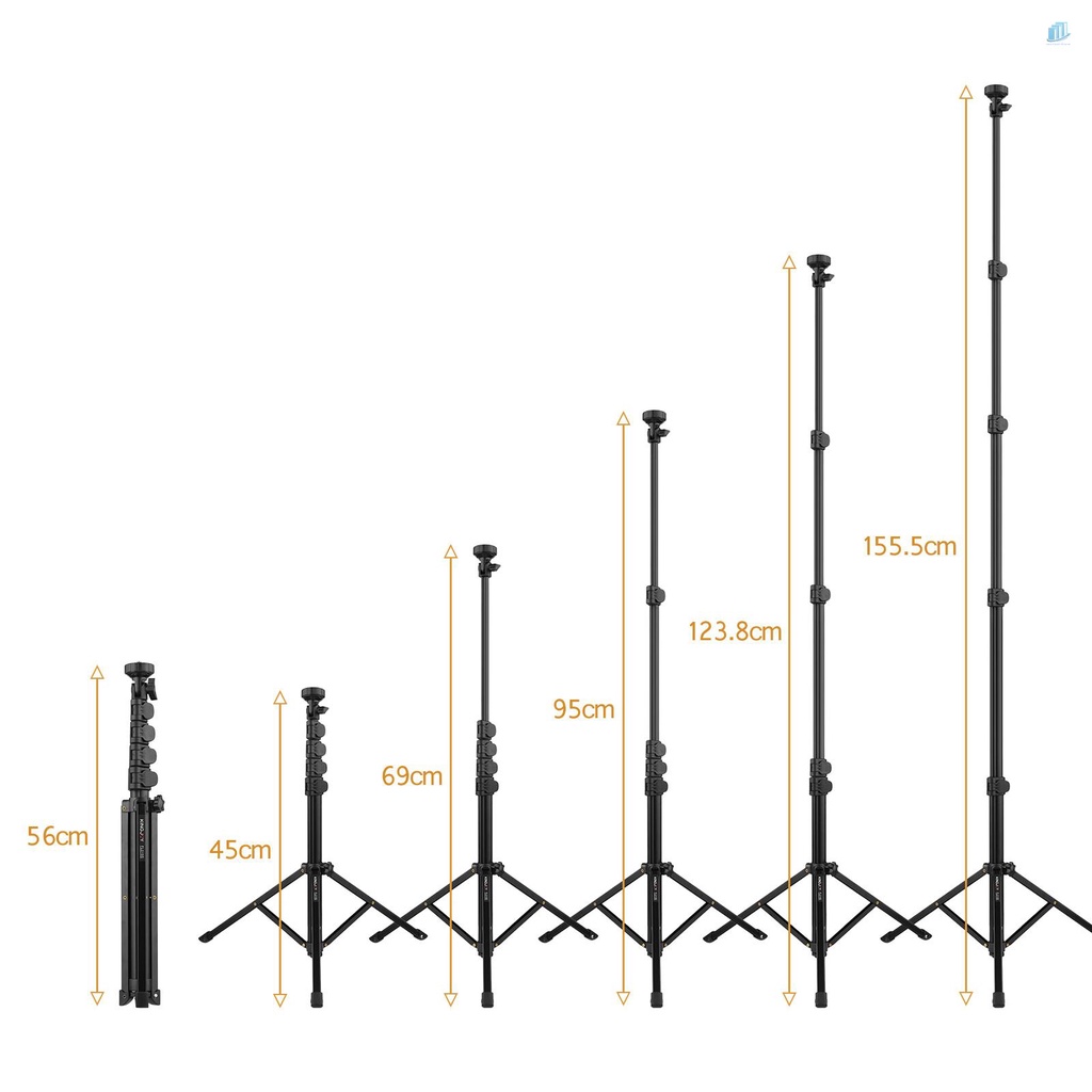 Giá Đỡ Đèn Chụp Ảnh Bằng Hợp Kim Nhôm Có Lỗ Vít 1 / 4 Inch Chịu Tải Nặng 5KG Đa Năng Cho smartwatchinone KINGJOY FL019S