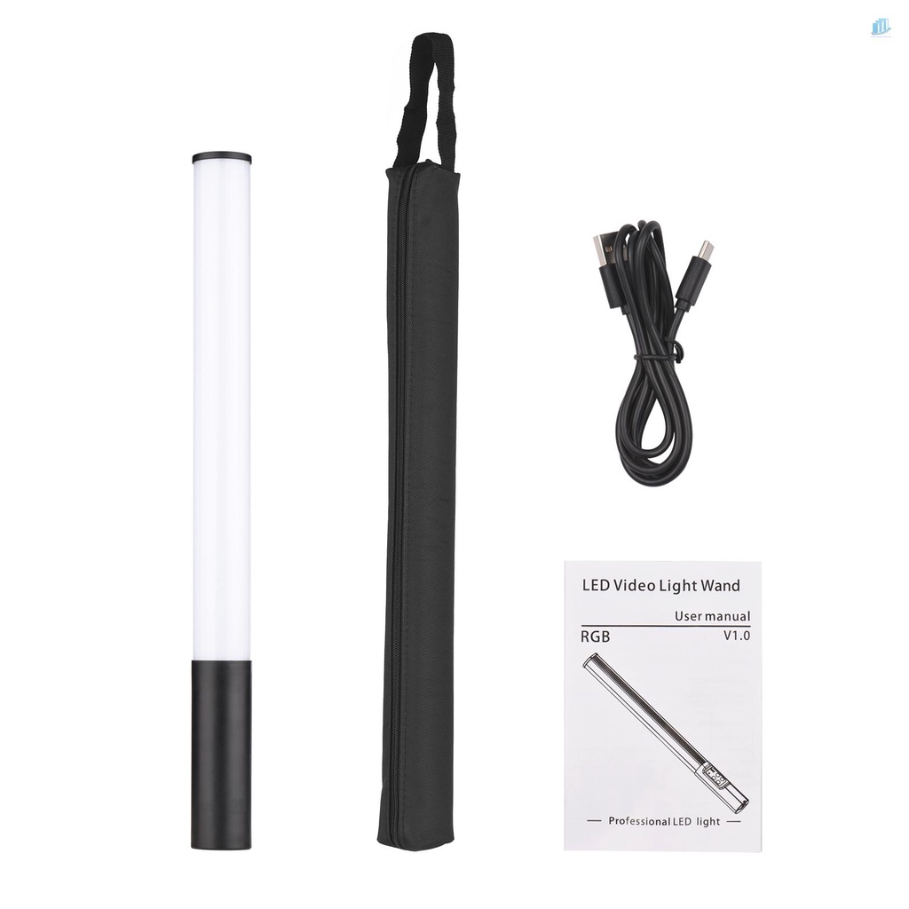 Gậy Ánh Sáng Đèn Led RGB 2500K-9900K 12 Mức Độ Sáng Với 7 Kiểu Hiệu Ứng Đặc Biệt