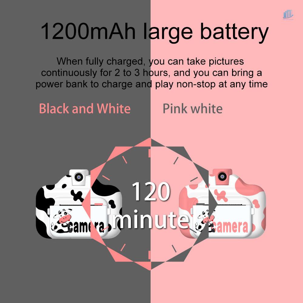 Camera Thông Minhwatchinone Màn Hình 2.4 Inch 1080P Kết Nối WiFi 180 Độ Kèm Phụ Kiện° Set 12 Bút Màu 4 + 4 + Ống Kính Xoay Bằng Giấy Dành Cho Trẻ Em