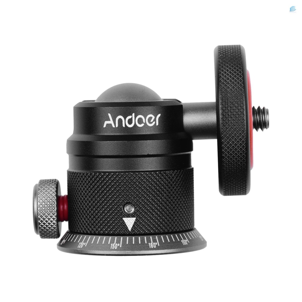 ANDOER Giá Đỡ Ba Chân Bằng Hợp Kim Nhôm 360 Độ Cho Xe Đạp Leo Núi° Phụ Kiện Xoay 180 Độ 180 Độ Chất Lượng Cao° Đế Gắn Máy Ảnh DSLR Không Gương Lật Với Tỷ Lệ 1 / 4 Thông Dụng