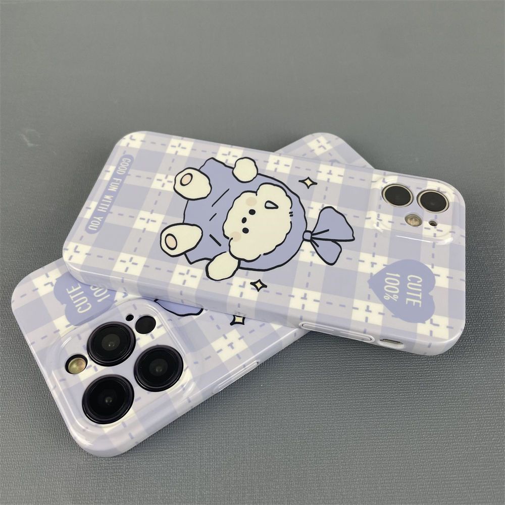 Ốp Lưng Hình Gấu Đáng Yêu Cho iPhone13Pro xsmax11xr12 14Pro