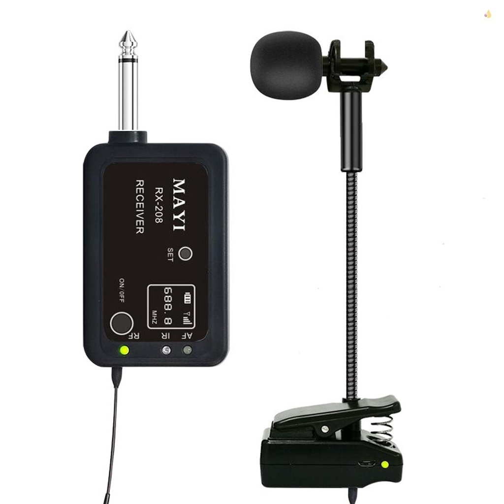 Bộ Thiết Bị Nhận Tín Hiệu Micro Không Dây UHF Chuyên Dụng Cho Kèn Trumpet Trumbone