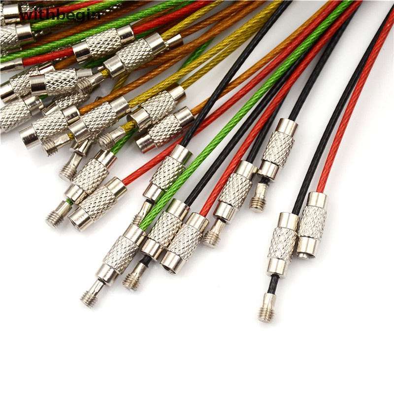 Set 10 Dây Móc Chìa Khóa Hình Máy Bay Bằng Thép Không Gỉ