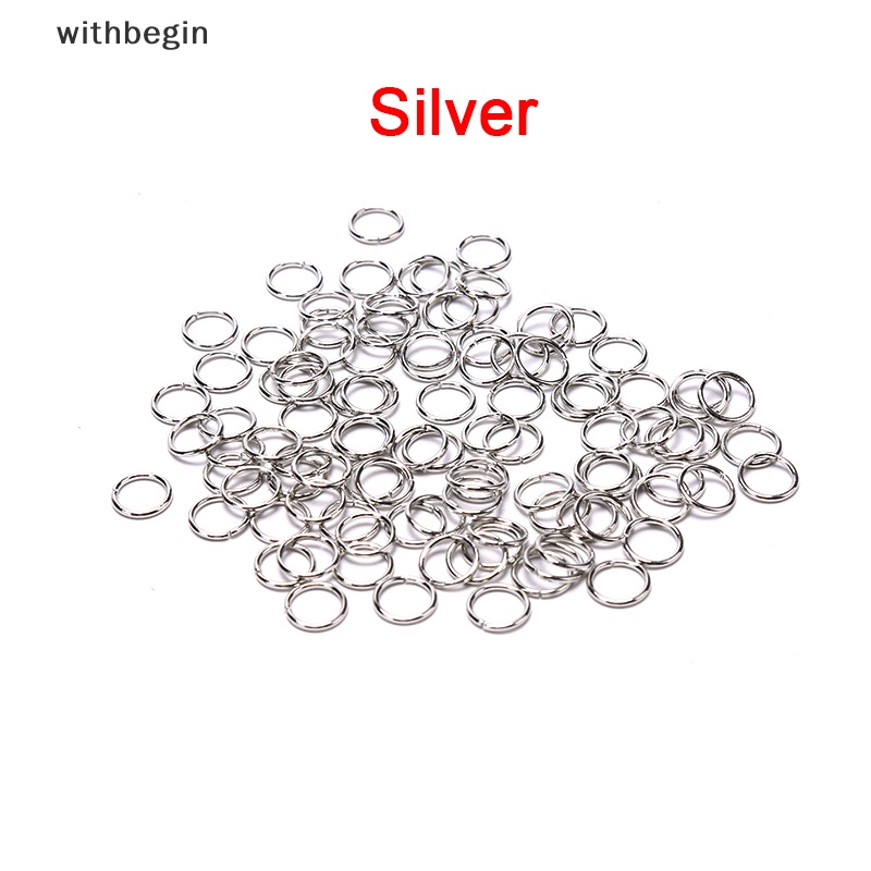 Set 100 Vòng Nối Mở Trang Sức Kích Thước 4 / 5 / 6 / 7 / 8MM Phụ Kiện Trang Trí Xinh Xắn Dành Cho Xe Hơi