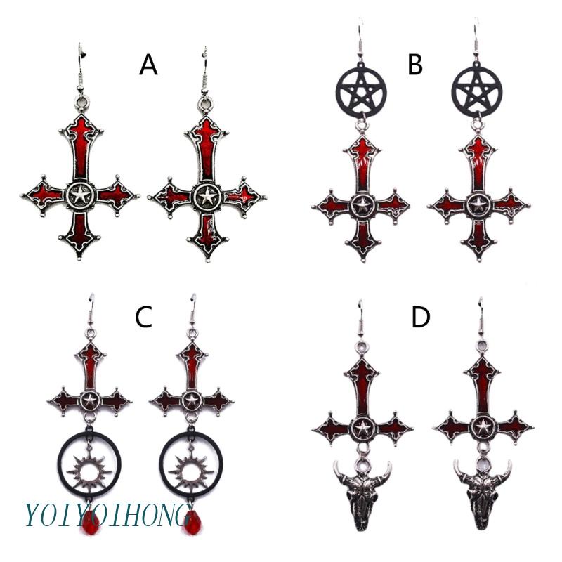 Khuyên Tai Hình Thánh Giá Phong Cách Gothic