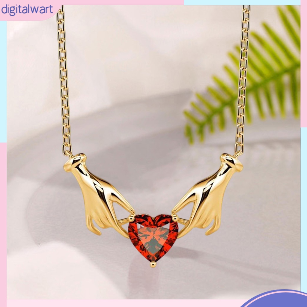 [IGT] Vòng cổ Mặt Hình Trái Tim Màu Sắc Tương Phản Cao Cấp Có Thể Điều Chỉnh