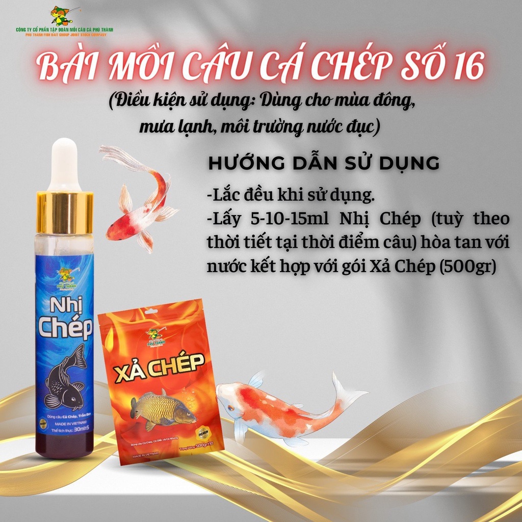 Bộ Môi Câu Cá Chép Số 16