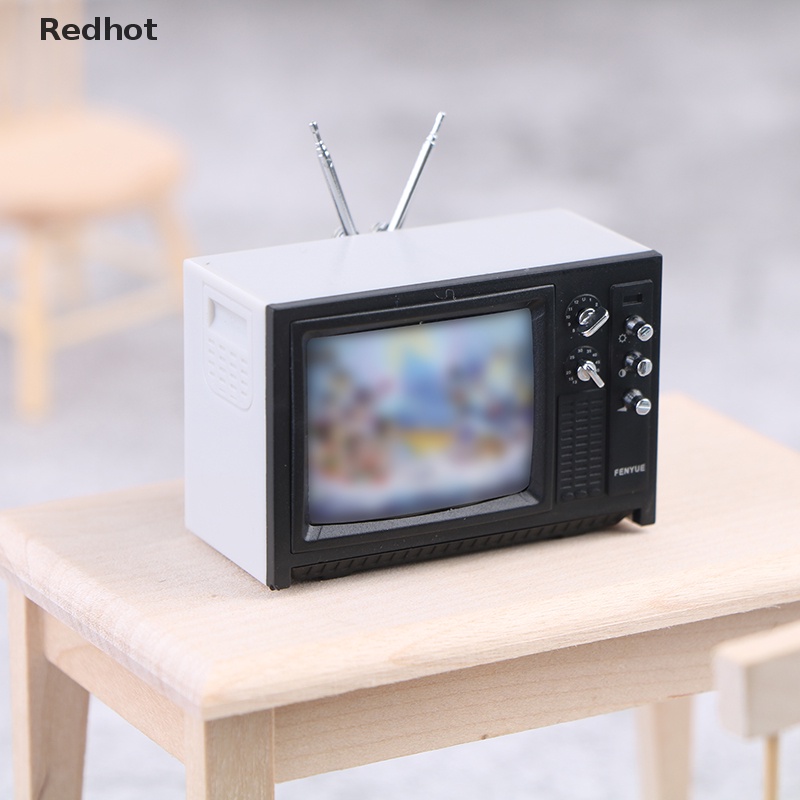 < Redhot > Đồ Chơi Mô Hình TV Mini Trang Trí Phong Cách retro
