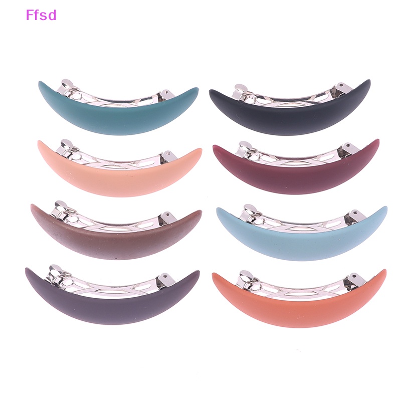 {Ffsd} Kẹp Tóc Đuôi Ngựa Hình Học Màu Nhám Thanh Lịch Cho Nữ * Bán Chạy