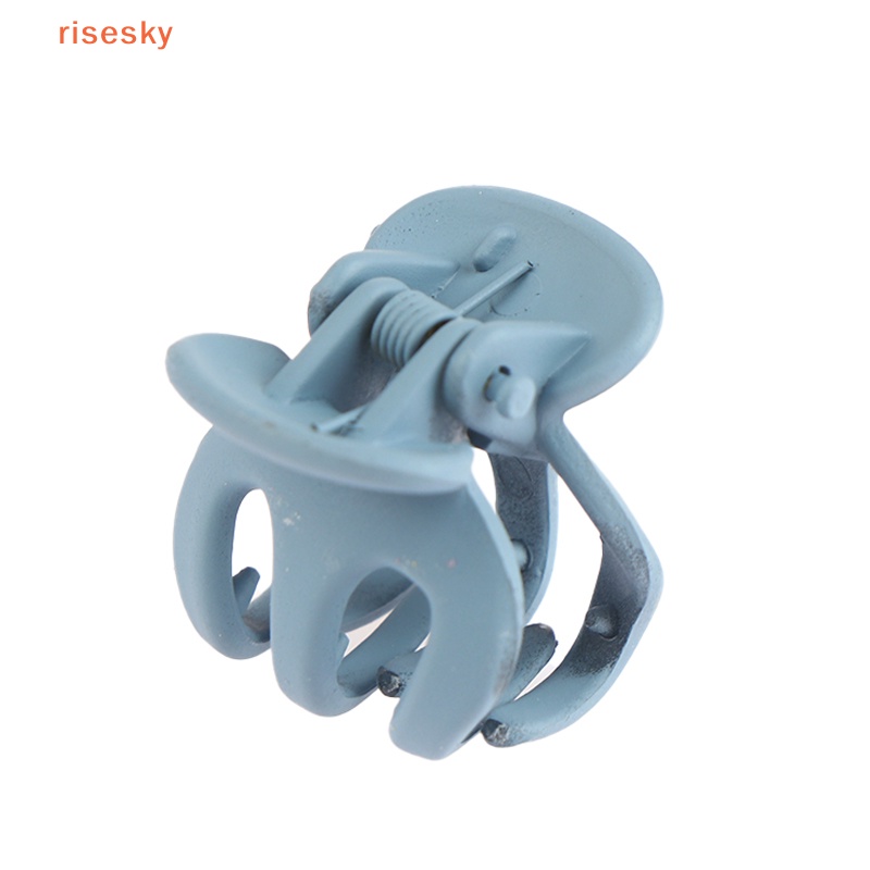 Set 10 Kẹp Tóc Càng Cua 3cm Bằng Nhựa Nhám Hình Học Mini Cho Nữ