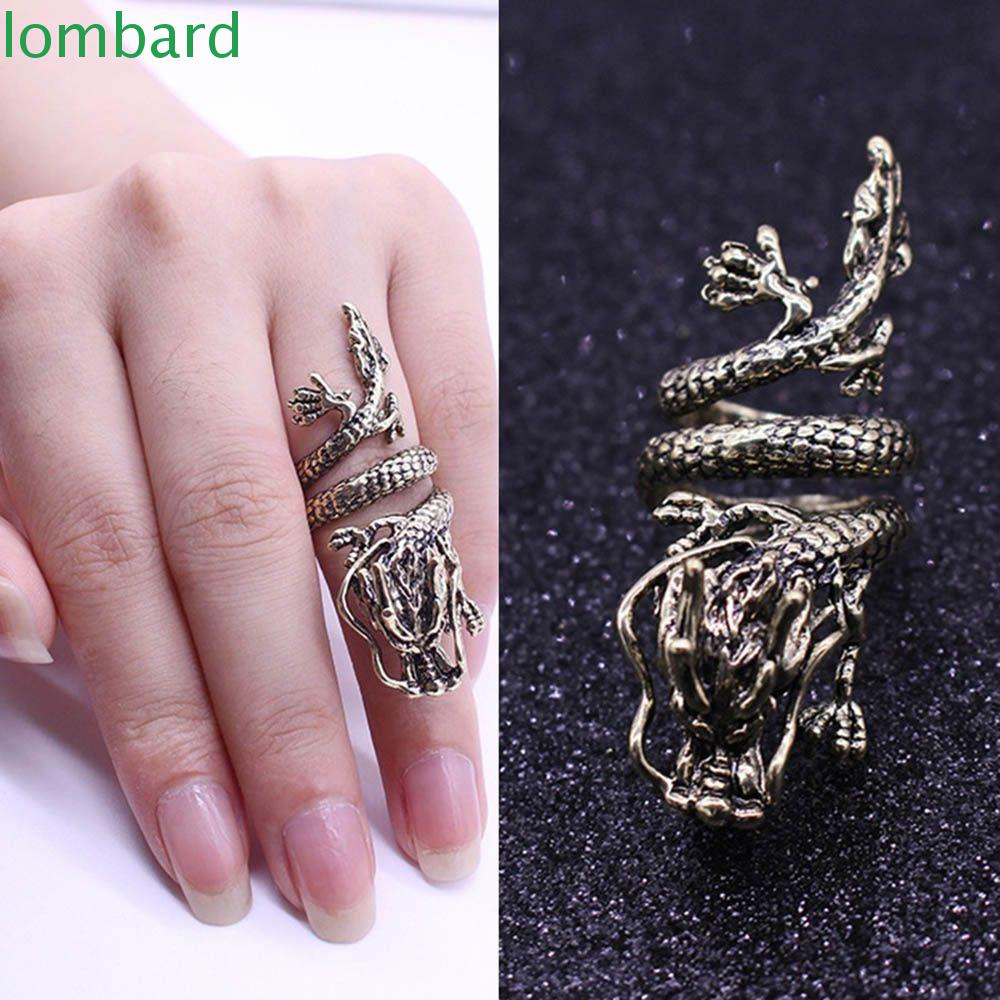 Nhẫn Đeo Tay Bằng Thép Không Gỉ Nhiều Lớp Phong Cách Punk Cổ Điển