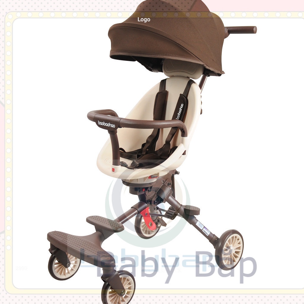 Xe đẩy cho bé gập gọn , xoay chiều Baobaohao V7 dành cho bé