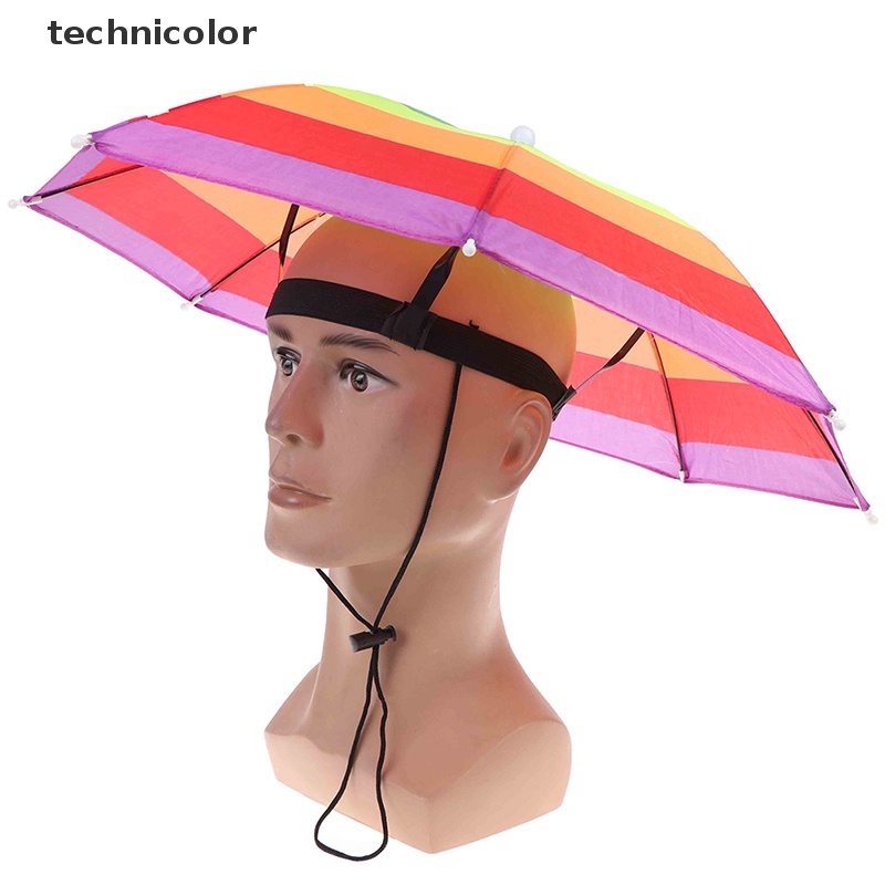 1 Dù Đội Đầu Chống Nắng Gấp Gọn Có Dây Đeo TYG