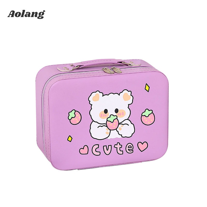 Aolang Hộp Đựng Son Môi Cỡ Lớn Chống Thấm Nước Họa Tiết Hoạt Hình Dễ Thương Cho Nữ