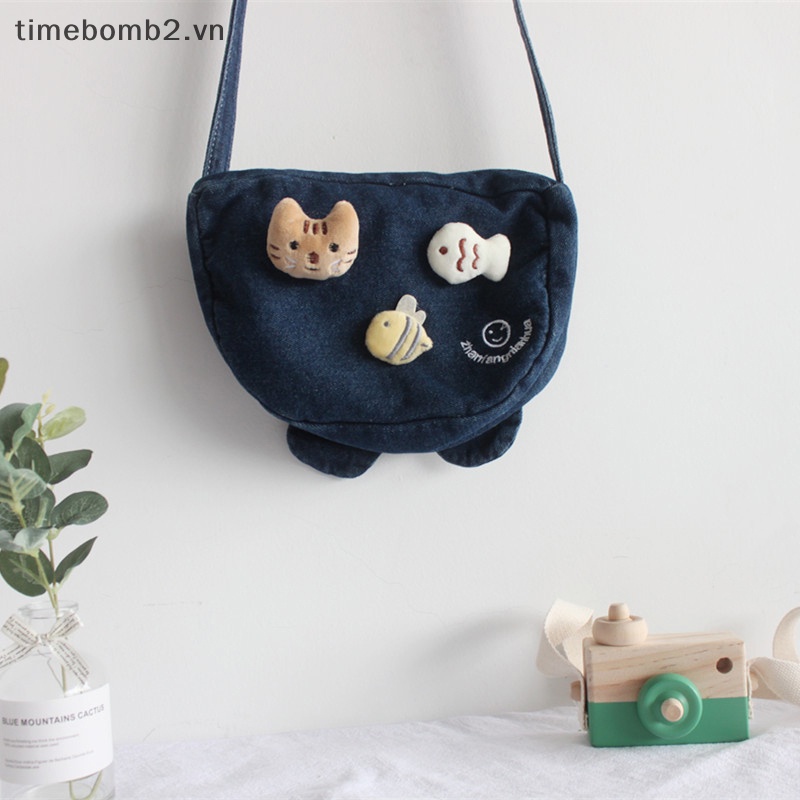 {Timebomb} Ghim Cài Áo Trang Trí Ba Lô / Balo Hình Cá / Ong Hoạt Hình Dễ Thương