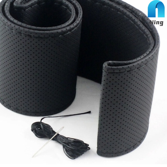 Vỏ Bọc Vô Lăng Xe Hơi Bằng Da Vi Sợi Thấm Hút Mồ Hôi Thoáng Khí